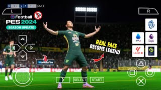 RELEASE  eFootball PES 2024 PPSSPP Mod BRI Liga 1 Indonesia amp Liga Eropa di Android Terbaru 2023 [upl. by Nerta]