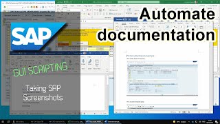 Taking SAP screenshots with GUI Scripting [upl. by Warwick]