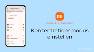 Konzentrationsmodus einstellen  Xiaomi Android 14  HyperOS 1 [upl. by Chester965]