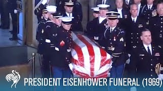 President Eisenhower State Funeral in Washington DC 1969  British Pathé [upl. by Alakcim]