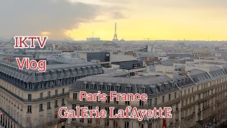 Paris Galerie Lafayette  vlog [upl. by Ahsiet]