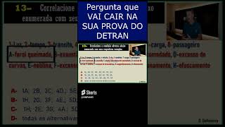 PERGUNTAS da PROVA do DETRAN 2024 SIMULADO do DETRAN 2024 EXAME TEÓRICO DETRAN 2024 [upl. by Ailemak]