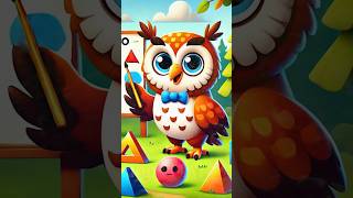 Short  Berto the Owl and the Magical Shapes  Learn Geometry in English and Spanish to listen to [upl. by Catie]