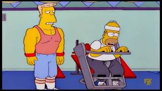 The Simpsons Homer slims and gets muscles Clip [upl. by Donelson]