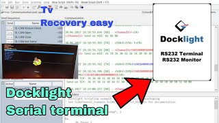Serial port application for Android tv logo hang  Docklight [upl. by Notserc]