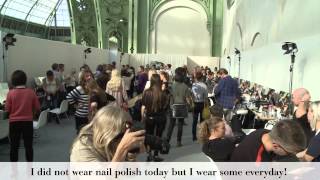 Essie auf der Paris Fashion Week im Herbst 2013 [upl. by Ilonka448]