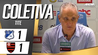 COLETIVA TITE  AO VIVO  Millonarios 1 x 1 Flamengo  Conmebol Libertadores 2024 [upl. by Barimah]