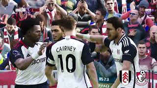 Fulham vs Bournemouth  Premier League 202324  Highlights PES 21 [upl. by Aredna]