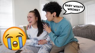 SCREAMING IN PAIN AND THEN quotPASSING OUTquot PRANK ON MY BOYFRIEND CUTE REACTION [upl. by Aelegna]