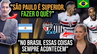 CHORADEIRA DA IMPRENSA ARGENTINA APÓS SÃO PAULO VENCER TALLERES [upl. by Assilak310]