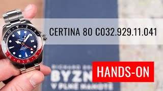 HANDSON Certina DS Action Automatic GMT Powermatic 80 C0329291104100 [upl. by Etiuqram]