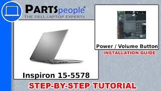 Dell Inspiron 155578 P58F001 Power  Volume Button Circuit Board HowTo Video Tutorial [upl. by Dronel]