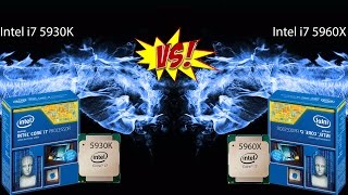 Intel i7 5930K VS 5960X 45GHZ Performance [upl. by Eissak]