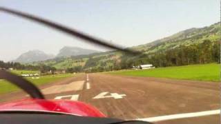 Landing vliegveld Reichenbach im Kandertal [upl. by Matthieu815]