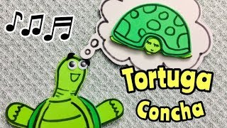 Spanish songs for kids  quotTortuga Conchaquot with unique images [upl. by Tacita]