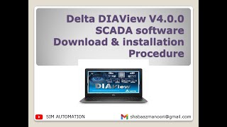 Delta DIAView V4 0 0 SCADA software Download amp installation Procedure by simautomation [upl. by Ambros]