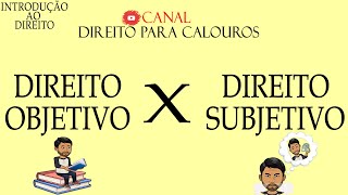 Derecho Objetivo y Subjetivo【 con EJEMPLOS 】 [upl. by Lurette]