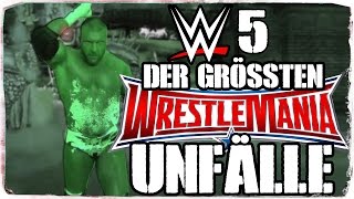 5 große Unfälle die bei WWE WrestleMania passierten DEUTSCHGERMAN [upl. by Ahsinut]