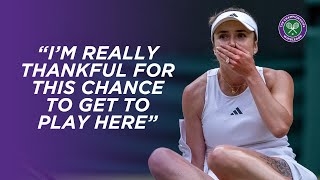 Elina Svitolinas quotsecond best momentquot of her life in Wimbledon Fourth Round  Wimbledon 2023 [upl. by Ahsinid]