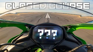 2023 Kawasaki Ninja ZX4RR Top Speed Test [upl. by Cioffred]