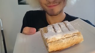 ASMR Apple Strudel puff paste  Relaxing Eating Sounds No talking  Vegan [upl. by Hannus]