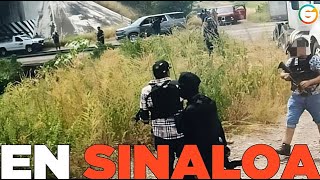 Enfrentamientos entre La Mayiza  Chapiza y Militares en Culiacán Sinaloa [upl. by Ayotaj250]