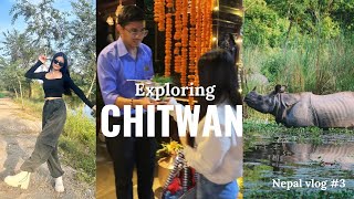 Exploring CHITWAN amp MANAKAMANA Temple NEPAL🫶  Ana Tamang [upl. by Yetnruoc490]