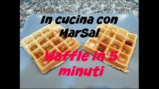 Waffle pronti in 5 minuti Vedere per credere [upl. by Ayikat418]