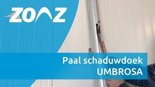 Paal schaduwdoek UMBROSA [upl. by Barthel]