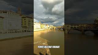 Ponte Vecchio Firenze Nuvoloni Tramonto sunsetcloudscloudtramontofirenzeflorencevecchio [upl. by Eilak]