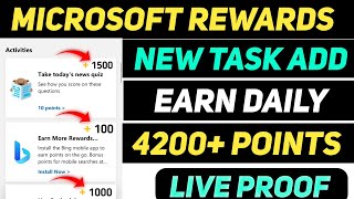 Microsoft Rewards New Task Added  Microsoft Rewards Earn Unlimited Points  Earning Guru [upl. by Sikes425]