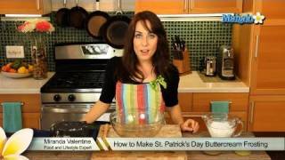 How to Make St Patricks Day Buttercream Frosting [upl. by Timotheus]