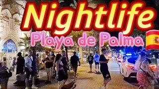 🇪🇸 Beautifoul NIGHTLIFE 🍺 Mallorca 🏝 Playa de Palma 🌴 Arenal 🏖 Spain 🇪🇸 [upl. by Millicent]