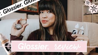 GLOSSIER REVIEW Perfecting Skin Tint amp Stretch Concealer  shades G7 amp G8 [upl. by Sean224]