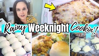 HOMEMADE YEAST ROLLS AND TOTSAGNA  WEEKNIGHT DINNER COOK WITH ME [upl. by Asserat]