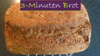 Rezept  3 MINUTEN BROT  Lecker Kinderleicht und blitzschnell [upl. by Borries]