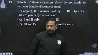 Which of these characters does do not apply to vascular bundle of monocot stem I Conjoint II [upl. by Irovi]