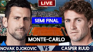 Djokovic vs Ruud Live Stream  ATP Monte Carlo 2024  Casper Ruud vs Novak Djokovic Live [upl. by Anwahsit]