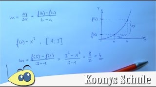 Mittlere Änderungsrate Erklärung und Beispiel  Sekante Sekantensteigung Abitur Mathe [upl. by Nutter652]