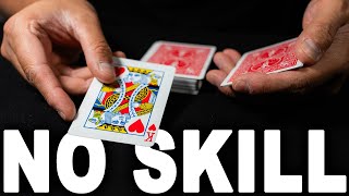 TOP 2 Card Tricks That Require ZERO SKILL [upl. by Hilaire]