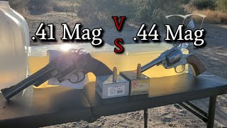 41 Magnum VS 44 Magnum in Ballistics Gel [upl. by Nylac]