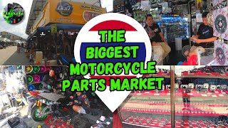 Poonsap Market in Thailand  Walkthrough  Motorcycle Parts amp Accessories [upl. by Ecnerwaled]