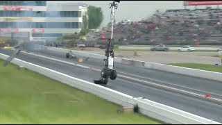 Top Alcohol Dragster Blowover from Steve Collier in Topeka [upl. by Alemac]