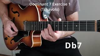 Dominant 7 lines  Play along exercisesExercise 1 [upl. by Ibor]