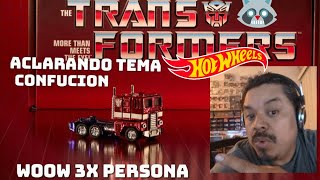 OPTIMUS PRIME 🏁🦝🔥 HOT WHEELS 🔥 LOS DOS GRANDES FANDOMS UNIDOS 👍🦝 3X PERSONA [upl. by Lacim637]