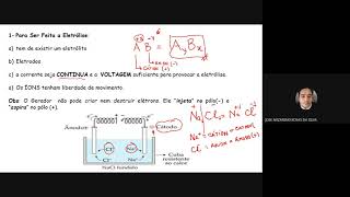 Exercícios comentados de Eletrólise ígnea e em solução aquosa [upl. by Lucilia]