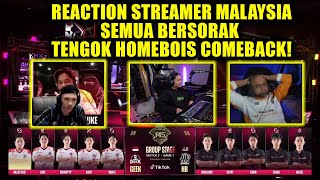 REACTION STREAMER MALAYSIA SEMUA BERSORAK TENGOK HOMEBOIS COMEBACK M5 [upl. by Birkett603]