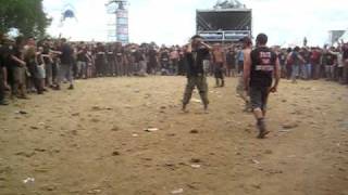 Hellfest 2009  Dagoba  Wall of death  Braveheart [upl. by Anileda418]