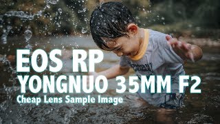 Testing the cheap 35mm F2 Yongnuo lens on EOS RP [upl. by Nauqad]