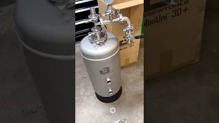 BrewTools glycol jacketed unitank unboxing [upl. by Owiat268]